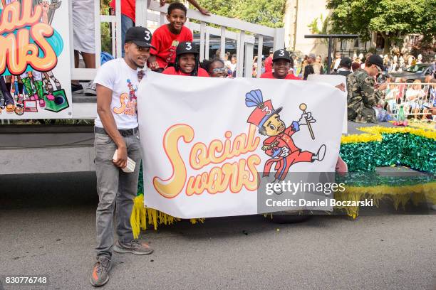 Chance the Rapper attends the 88th Annual Bud Billiken Parade on August 12, 2017 in Chicago, Illinois.