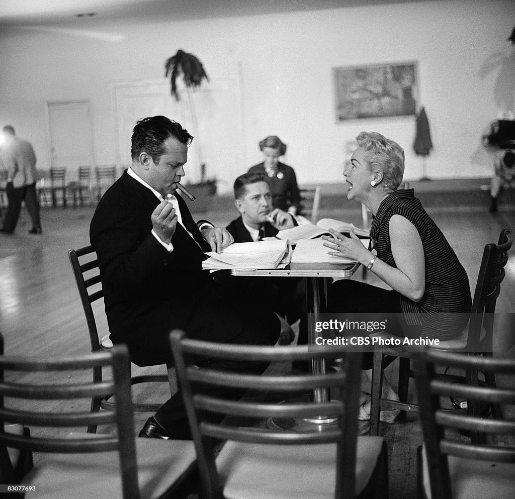 Orson Welles And Betty Grable With Paul Nickell