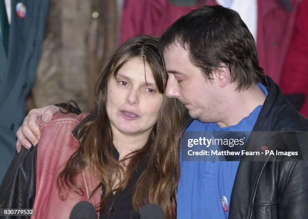 Sara and Michael Payne leave Lewes Crown Court, east Sussex, after Roy Whiting was found guilty of kidnapping and murdering their daughter,...