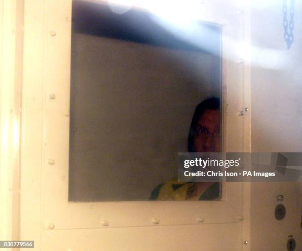 Convicted murderer Roy Whiting, inside a prison vehicle as it leaves Lewes Crown Court in East Sussex after he was found guilty of the abduction and...