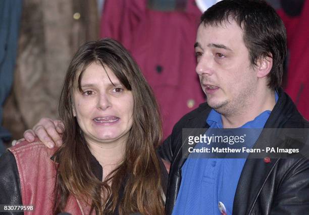 Sara and Michael Payne leave Lewes Crown Court, east Sussex after Roy Whiting was found guilty of kidnapping and murdering their daughter, schoolgirl...