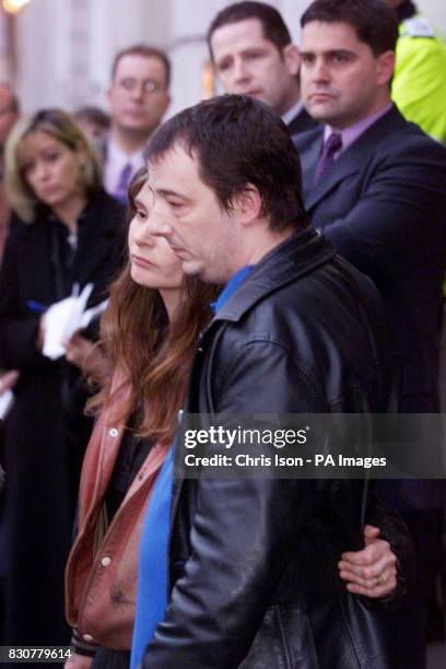 Sara and Michael Payne leave Lewes Crown Court, east Sussex, after Roy Whiting was found guilty of kidnapping and murdering their daughter,...