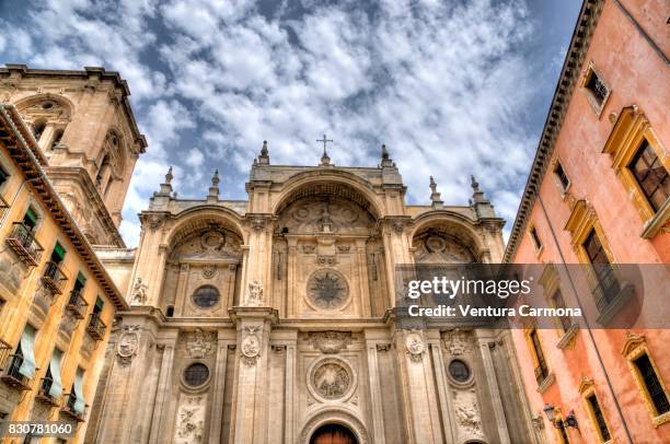 granada cathedral - granada stock-fotos und bilder