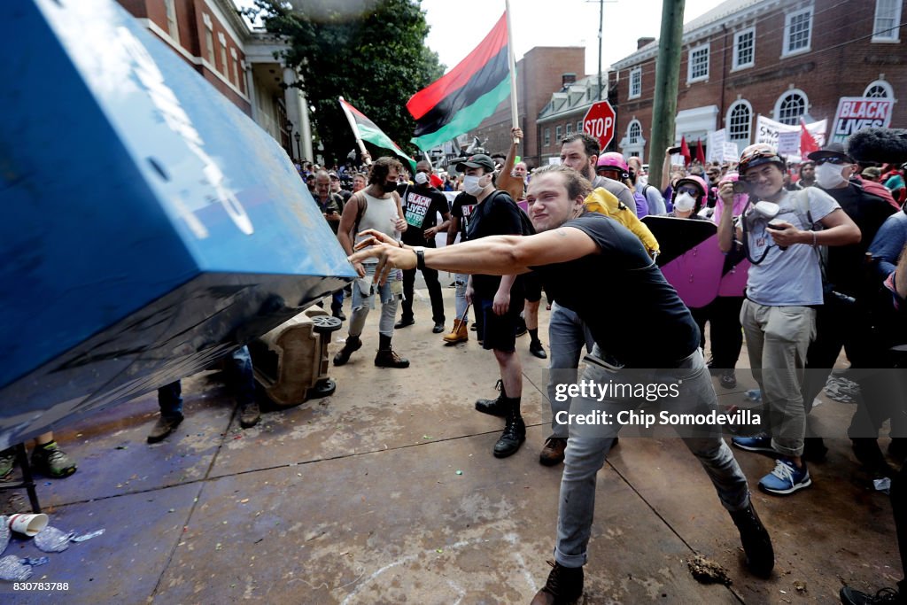 Violent Clashes Erupt at "Unite The Right" Rally In Charlottesville