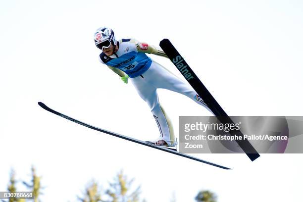 Johansson Robert of Norway in action during the Men's HS 132 at the FIS Grand Prix Ski Jumping on August 12, 2017 in Courchevel, France.