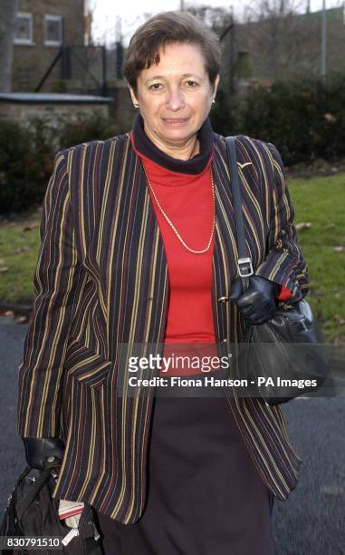 Obstetrician and Gynaecologist with West London's Portland Hospital Ursula Lloyd, leaves St Pancras Coroner's Court, London, where the inquest was...