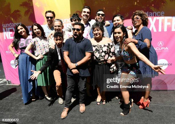 Cast and crew of "Gente-fied" attend 2017 Sundance NEXT FEST at The Theater at The Ace Hotel on August 12, 2017 in Los Angeles, California.