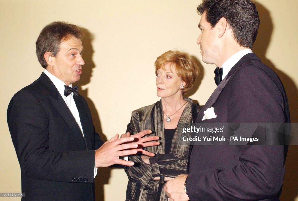 Prime Minister Tony Blair, Dame Maggie Smith and Pierce Brosnan... News