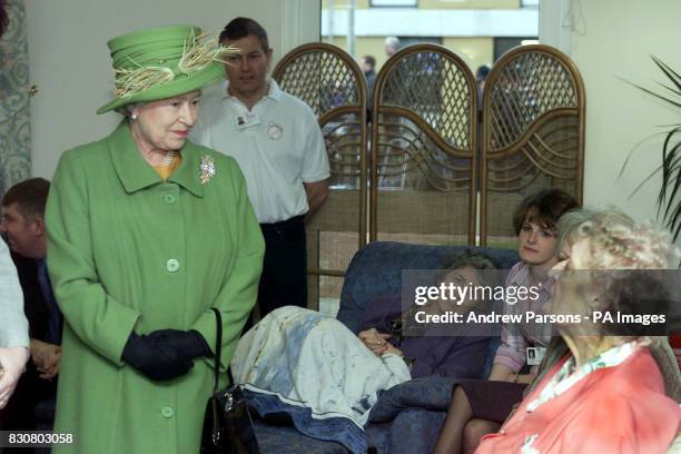 The Queen opens the new Macmillan Cancer Care Hospital at The Queen Elizabeth Hospital, in Kings Lynn, Norfolk, on the 50th anniversary of her...