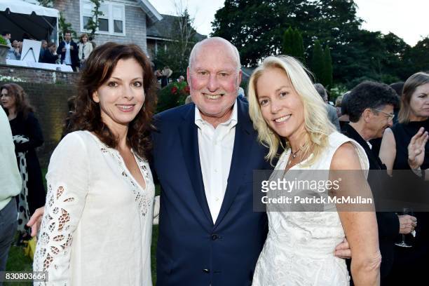 Sophie Chahinian, Michael Lynne and Denise Wilder attend the Guild Hall 2017 Summer Gala Celebrating AVEDON'S AMERICA at Guild Hall on August 11,...