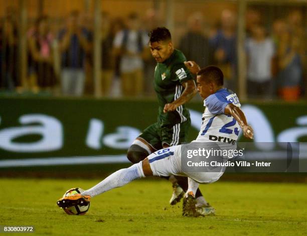 Dalbert Henrique Chagas Estevão of FC Internazionale in action during the Pre-Season Friendly match between FC Internazionale and Real Betis at...