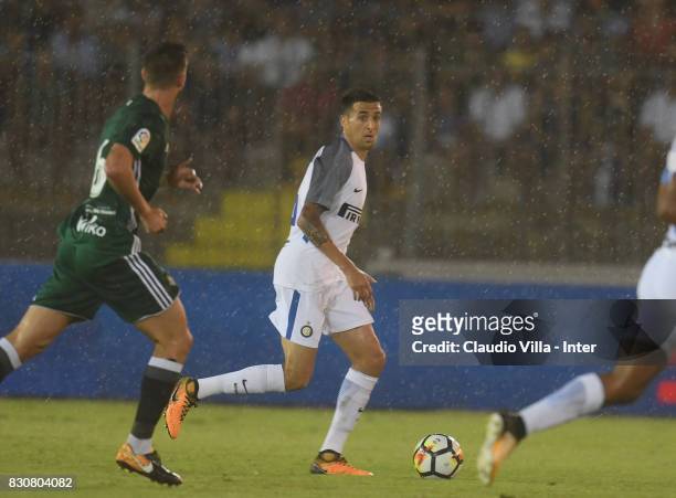 Matias Vecino of FC Internazionale in action during the Pre-Season Friendly match between FC Internazionale and Real Betis at Stadio Via del Mare on...