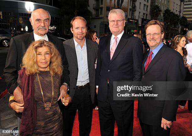Actor Sean Connery, wife Micheline Roquebrune, son Jason Connery, Chairman and CEO, Sony Corporation, Chair AFI Board of Directors Sir Howard...