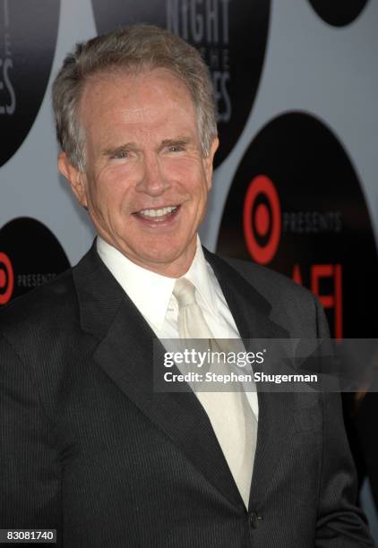 Actor Warren Beatty arrives at AFI's Night At The Movies presented by Target held at ArcLight Cinemas on October 1, 2008 in Hollywood, California.