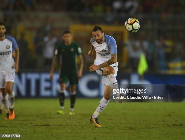 Marcelo Brozovic of FC Internazionale in action during the Pre-Season Friendly match between FC Internazionale and Real Betis at Stadio Via del Mare...
