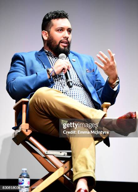 Writer/director Marvin Lemus speaks onstage at 2017 Sundance NEXT FEST at The Theater at The Ace Hotel on August 12, 2017 in Los Angeles, California.