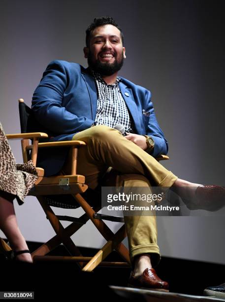 Writer/director Marvin Lemus speaks onstage at 2017 Sundance NEXT FEST at The Theater at The Ace Hotel on August 12, 2017 in Los Angeles, California.