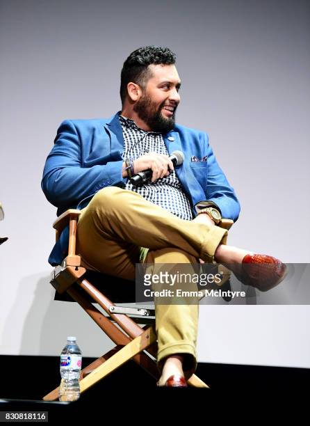 Writer/director Marvin Lemus speaks onstage at 2017 Sundance NEXT FEST at The Theater at The Ace Hotel on August 12, 2017 in Los Angeles, California.