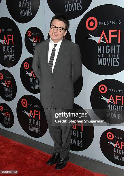 Actor Mike Myers arrives at AFI's Night At The Movies presented by Target held at ArcLight Cinemas on October 1, 2008 in Hollywood, California.