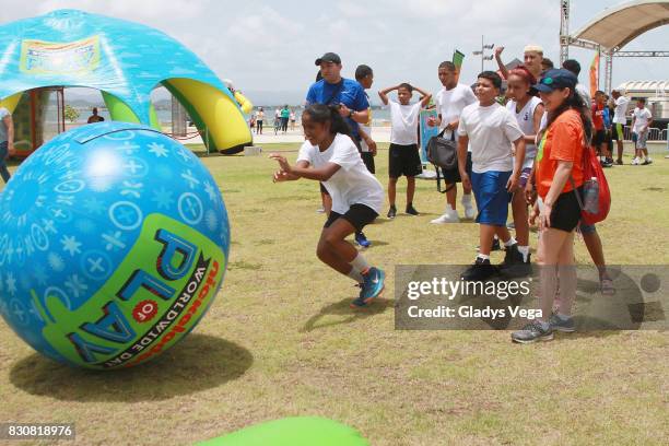 Atmosphere of Worldwide Day of Play at Bahia Urbana Bay Side Park on August 12, 2017 in San Juan, Puerto Rico.