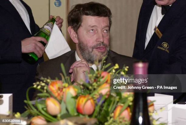 Home Secretary David Blunkett enjoys lunch at the Newspaper Conference annual lunch at the Park Lane Hilton in central London. Later, Mr Blunkett...