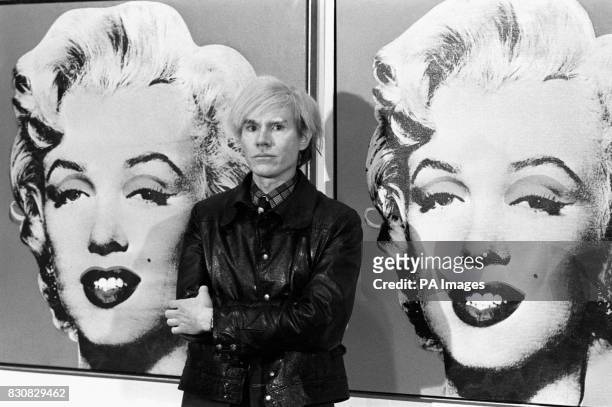 Died on this day American Pop artist and film maker Andy Warhol America's pop-art painter and film-maker, Andy Warhol, stands in front of his double...