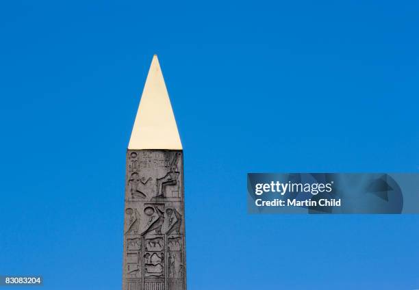 obelisk, place de la concorde - obelisk stock pictures, royalty-free photos & images