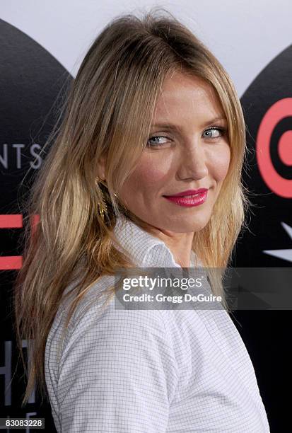 Actress Cameron Diaz arrives at the AFI Night at the Movies presented by TARGET at the Arclight Theater on October 1, 2008 in Hollywood, California.