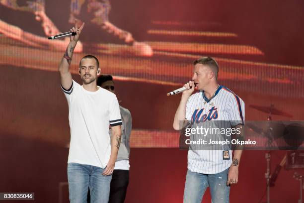 Macklemore and Ryan Lewis perform on Day 4 of Sziget Festival 2017 on August 12, 2017 in Budapest, Hungary.