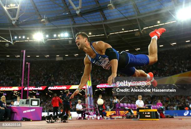 Magnus Kirt of Estonia competes during the Men's Javelin Throw final during day nine of the 16th IAAF World Athletics Championships London 2017 at...