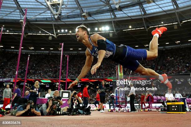 Magnus Kirt of Estonia competes during the Men's Javelin Throw final during day nine of the 16th IAAF World Athletics Championships London 2017 at...