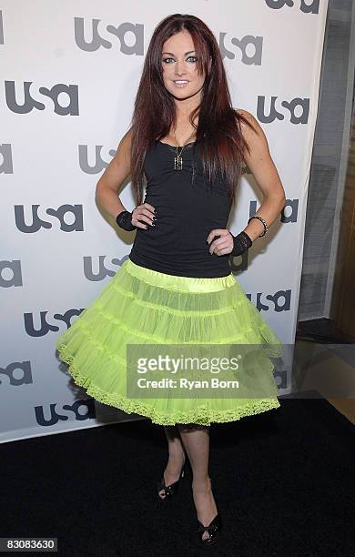 Playboy Cover Girl and WWE Diva Maria Kanellis arrives at "Characters Welcome" USA Network celebrates it's Lineup of Stars on April 3, 2008 at CRAFT...