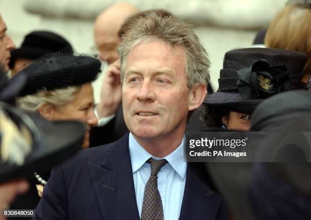 Roddy Llewellyn, former boyfriend of Princess Margaret at Westminster Abbey, London for her memorial service. Princess Margaret, the younger sister...