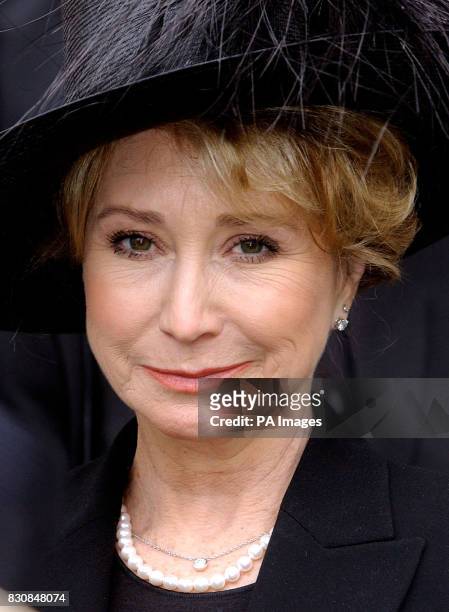 British actress Felicity Kendall leaves Westminster Abbey following Princess Margaret's memorial service in London. Princess Margaret, the younger...