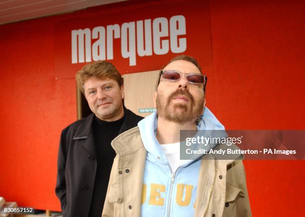 Eurythmics musician Dave Stewart and club entrepreneur Mark Fuller during a photocall in Islington, where it was announced that The Marquee, one of...