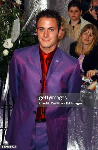 Gary Lucy, from Footballers Wives, arrives for the fourth annual British Soap Awards at BBC Television Centre in London. The ceremony is hosted by...