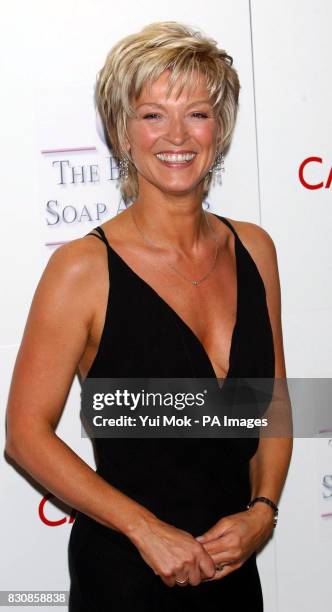 Former Eastenders actress Gillian Taylforth arrive for the fourth annual British Soap Awards at BBC Television Centre in London. The ceremony is...