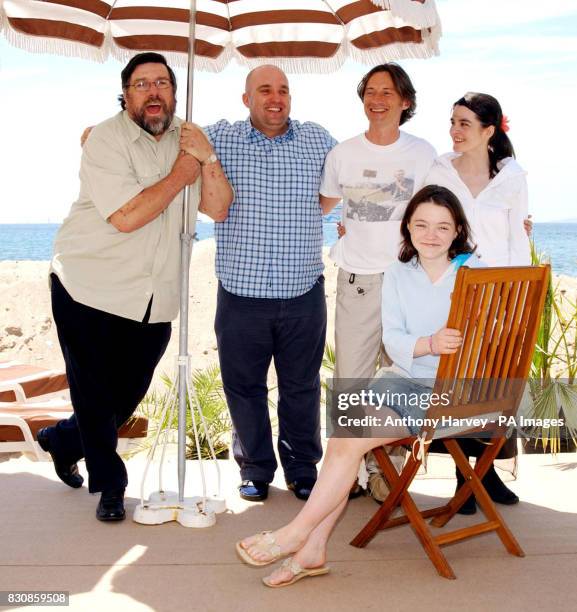 Ricky Tomlinson, director Shane Meadows, Robert Carlyle, Shirley Henderson and Finn Atkins pose for photographers during a photocall for his new film...