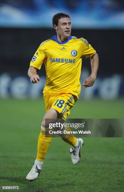 Wayne Bridge of Chelsea in action during the UEFA Champions League Group A match between CFR Cluj-Napoca and Chelsea at the Dr. Constantin Radulescu...