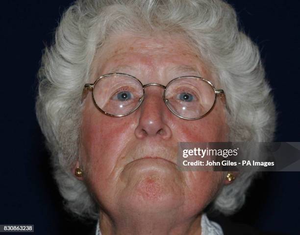 Mrs Elizabeth O'Brien, the mother of wealthy businessman Danny O'Brien, speaks at a news conference In Leeds, after his lover, former escort girl...