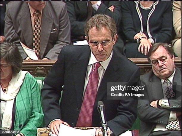 Tony Blair At Prime Ministers Question Time Photos and Premium High Res