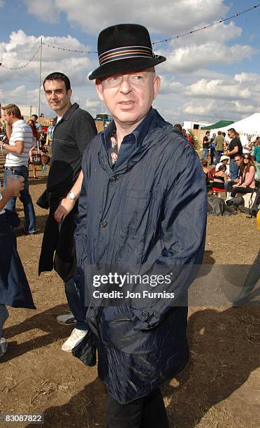 Alan McGee in the Virgin Mobile Louder Lounge at the V Festival