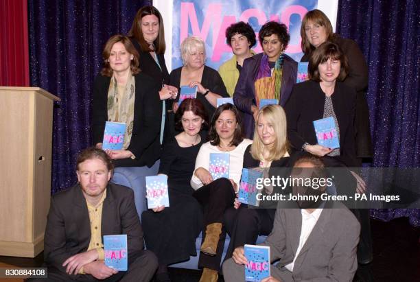 (Back Row from left - Sarah Brown, Gil McNeil, Isla Dewar, Joanne Harris, Meera Syal, Celia Brayfield and Maeve Haran, Emma Donoghue, Arabella Weir...