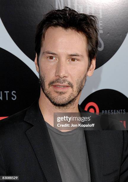 Actor Keanu Reeves arrives at the AFI Night at the Movies presented by TARGET at the Arclight Theater on October 1, 2008 in Hollywood, California.