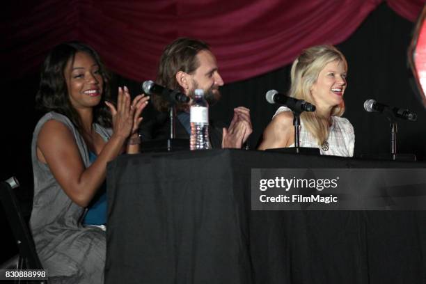 Tiffany Haddish and Arden Myrin and other guests onstage as part of Talk Show The Game Show on The Barbary Stage during the 2017 Outside Lands Music...