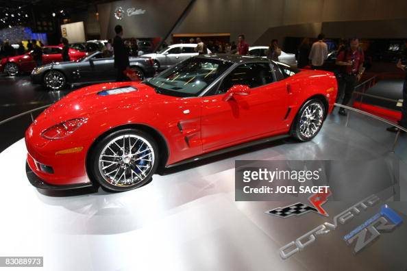 A Chevrolet Corvette ZR1 is presented du