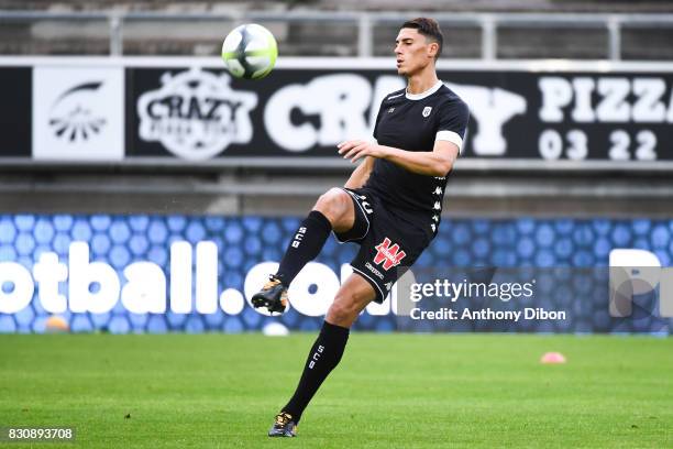 Mehdi Jean Tahrat of Angers during the Ligue 1 match between Amiens SC and Angers SCO at Stade de la Licorne on August 12, 2017 in Amiens, .