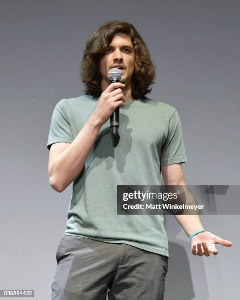 Director Nathan R. Smith speaks on stage during 2017 Sundance NEXT FEST at The Theater at The Ace Hotel on August 12, 2017 in Los Angeles, California.