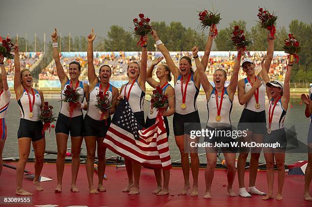 Summer Olympics: USA Mary Whipple , Caryn Davies , Caroline Lind , Susan Francia , Anne Cummins , Elle Logan , Anna Goodale , Lindsay Shoop , Erin...