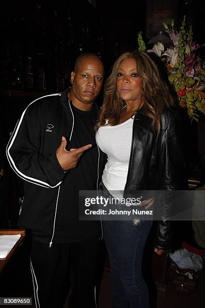 Kevin Hunter and Wendy Williams attend the Patron Music in Motion Tour Party at Marquee on September 29, 2008 in New York City.